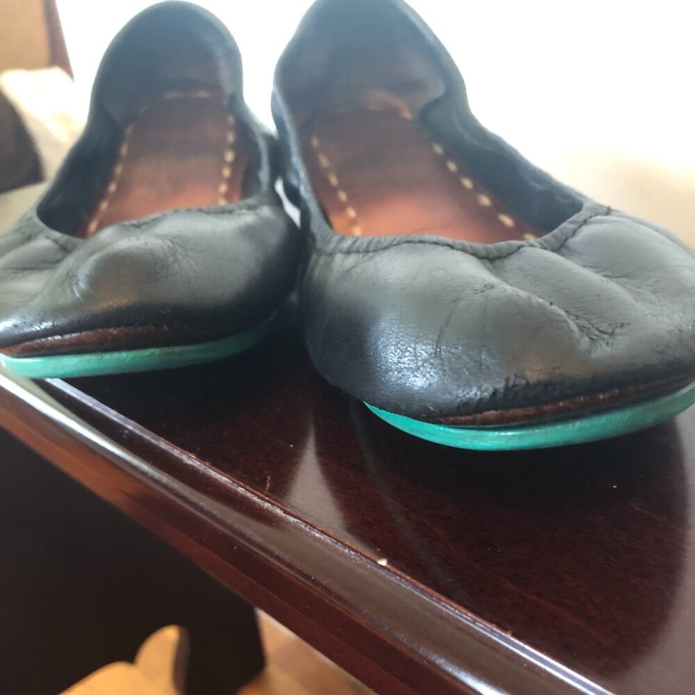 Tieks Matte Black Classic Ballet Flat size 8